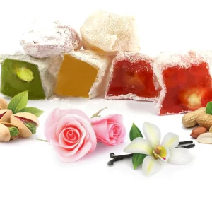 Cyprus Delight with Pistachio, Rose, Vanilla flavour and Nuts