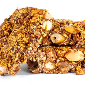 Peanut Brittle (with carob syrup)