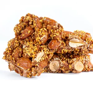 Almond Brittle (with carob syrup)