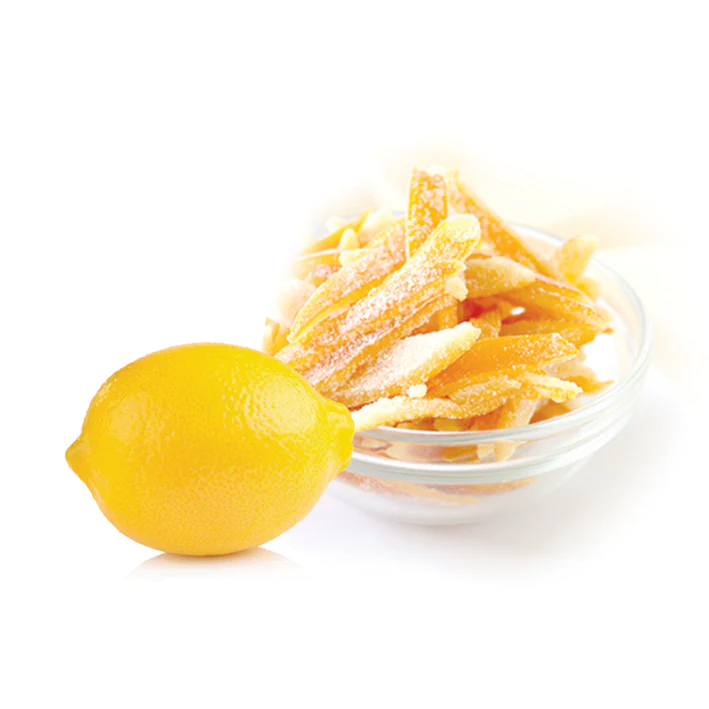Lemon Peels Crystalized